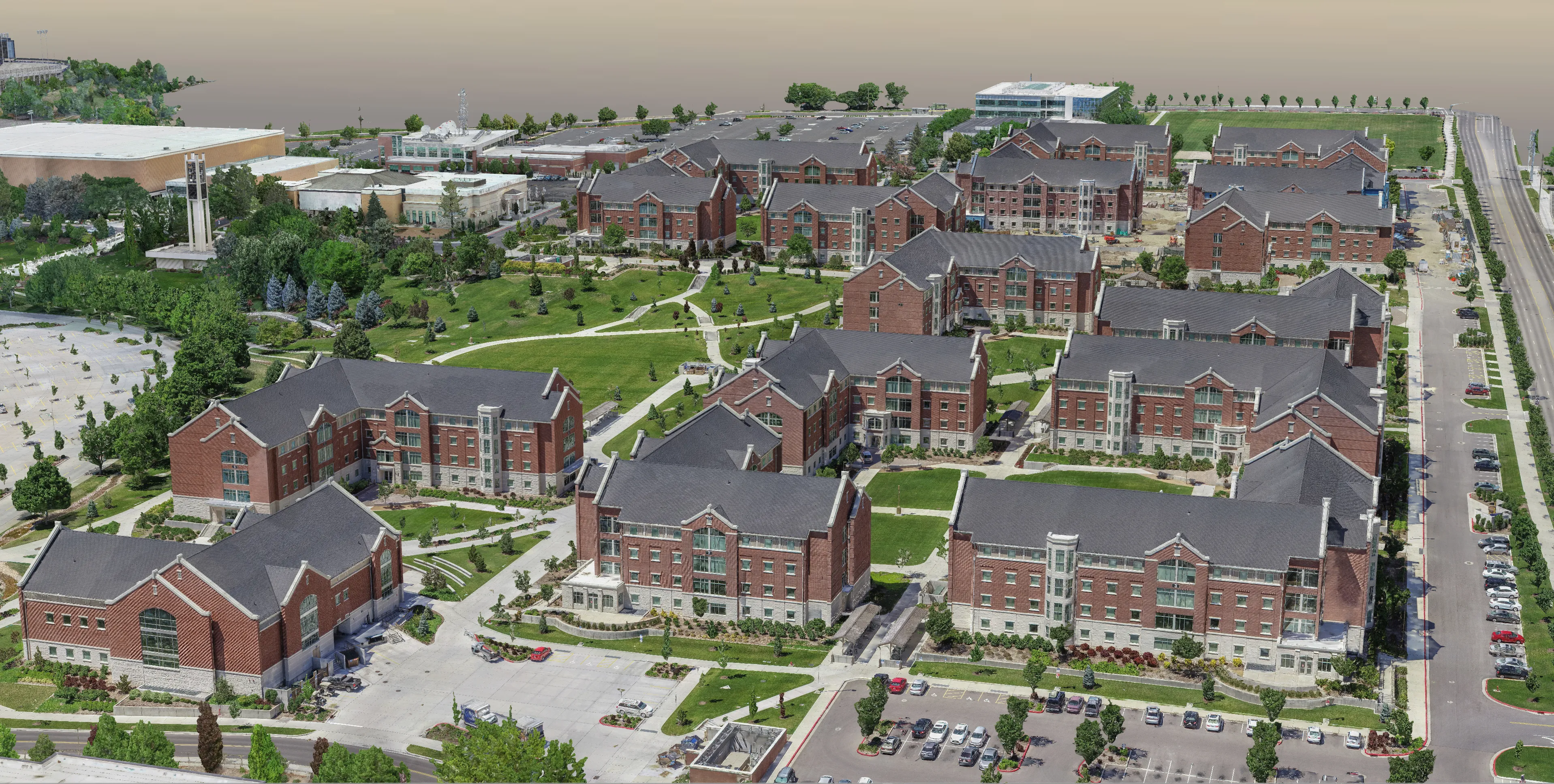 Ultra-detailed 3D model of the Helaman Halls buildings at BYU