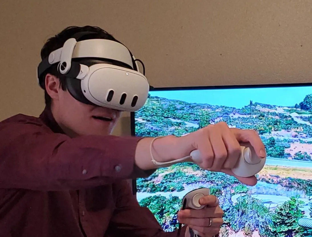 Screenshot of a custom interactive 3D visualization application